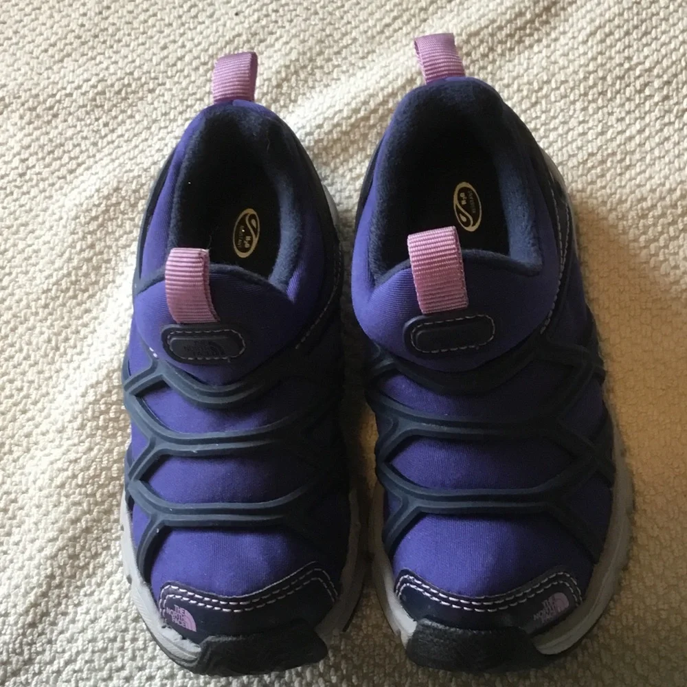 The North Face Kids Purple & Navy Slip-On Sneakers